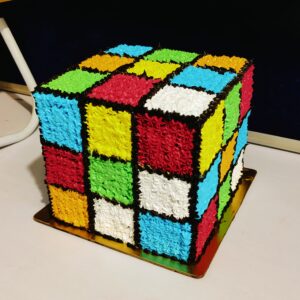 Rubic cube cake