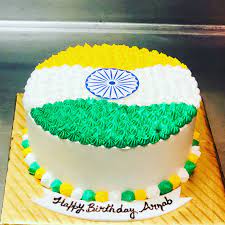 Indian flag cake